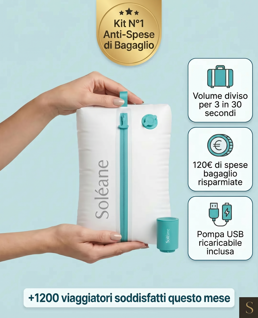 Kit di Compressione Soléane — Viaggia Senza Pagare il Bagaglio